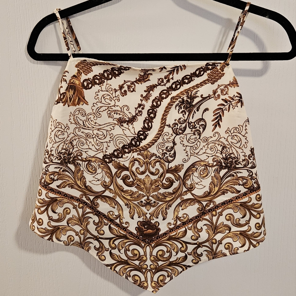 Silky bandana top